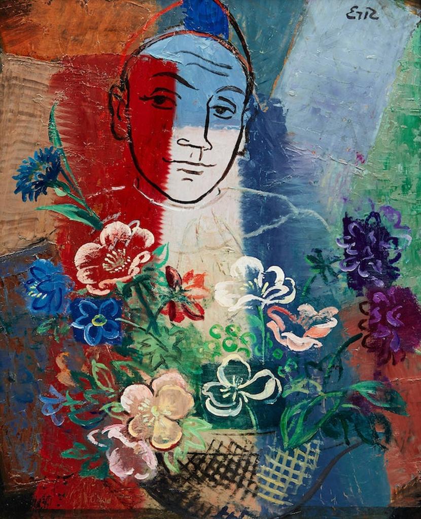 Eric Goldberg (1890-1969) - Man with Flowers
