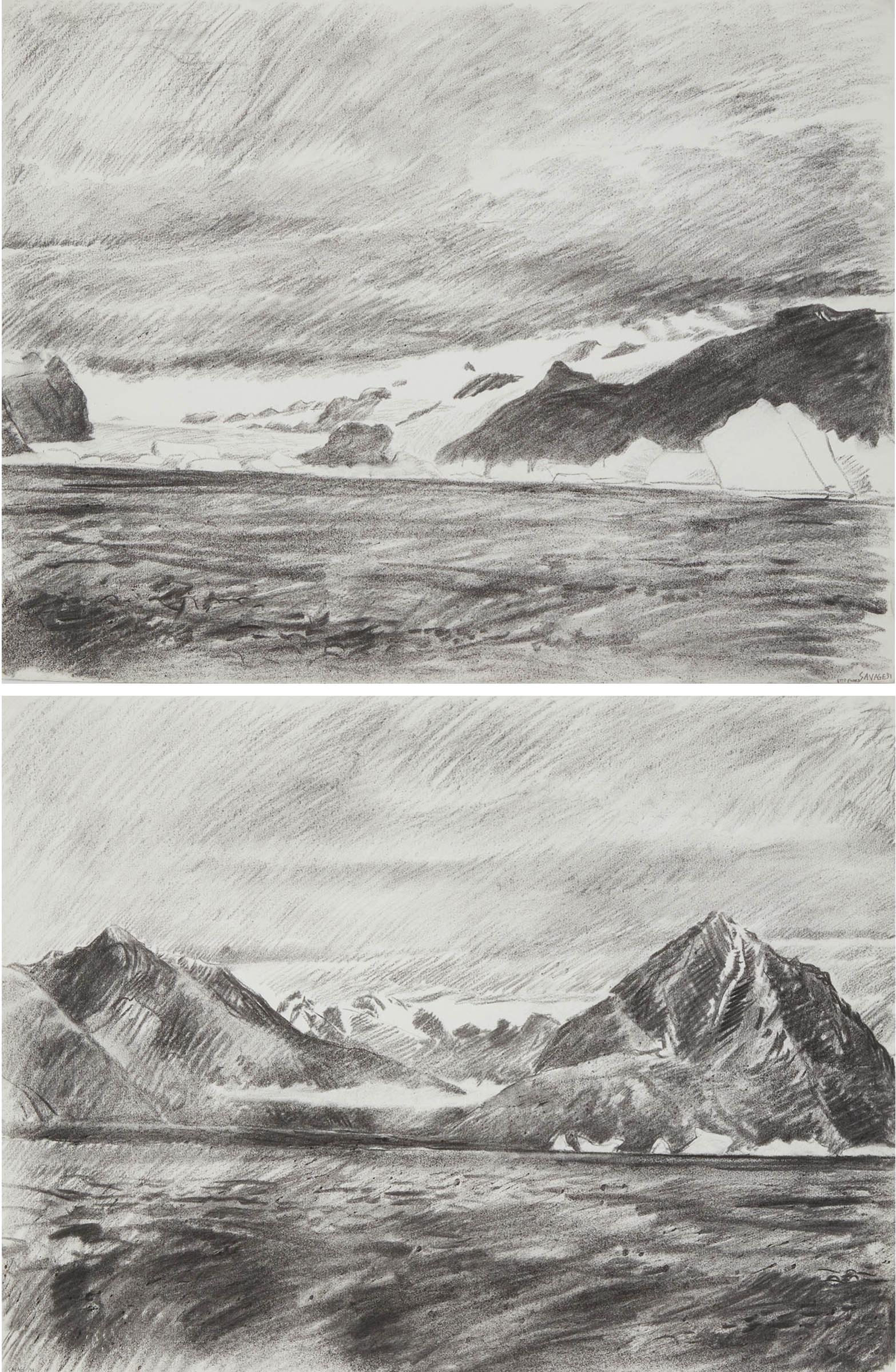 Roger Savage (1941) - Otto Glacier, Ellesmere Is, 1991