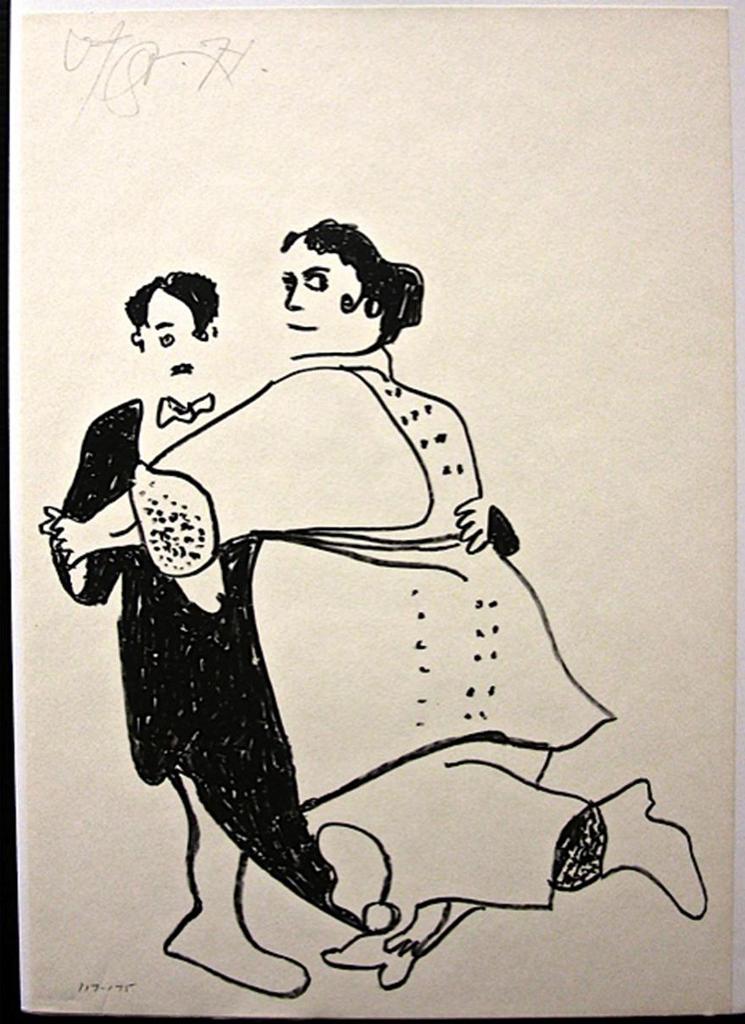 Harold Barling Town (1924-1990) - Chaplin Dancing With Woman