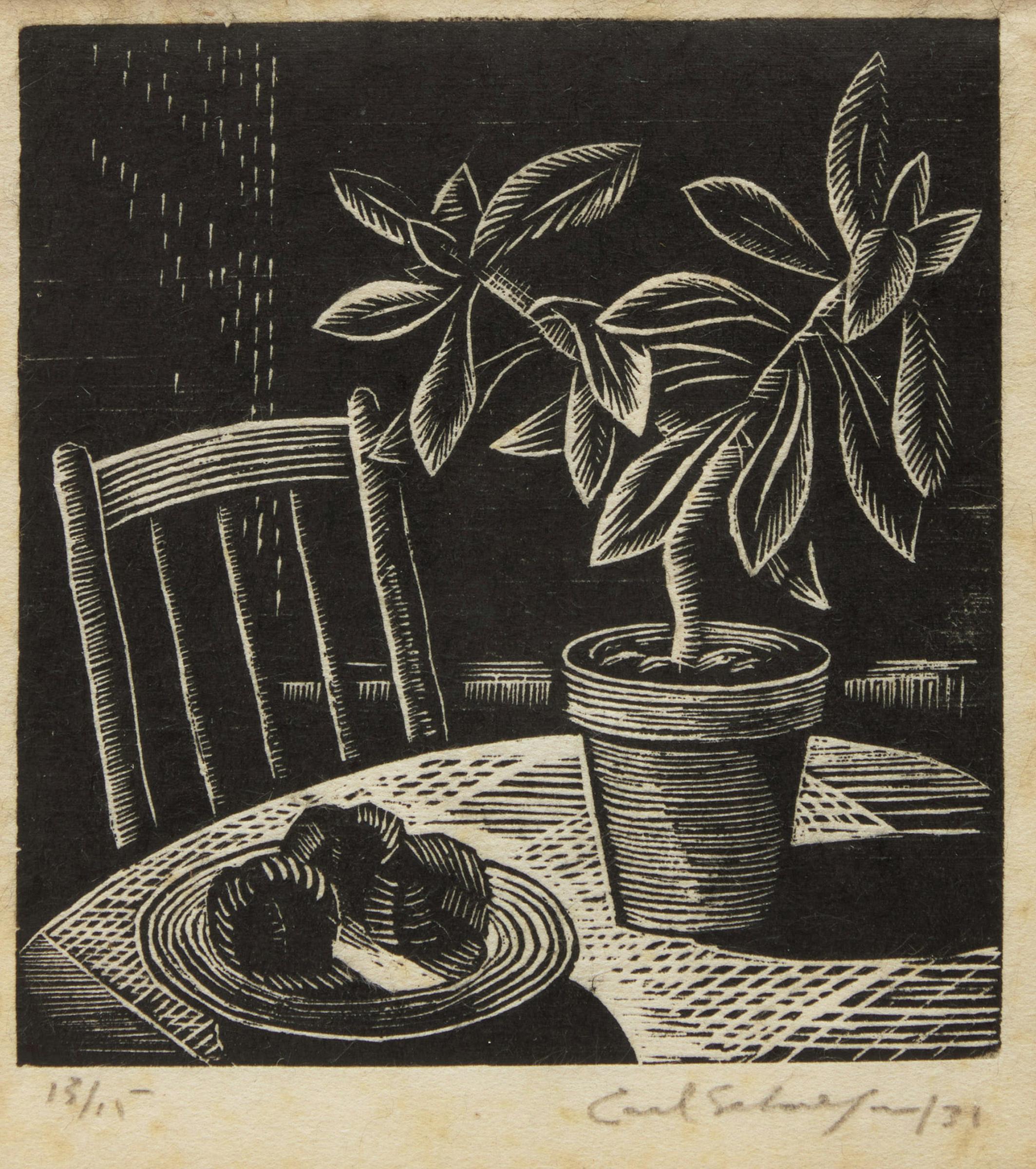 Carl Fellman Schaefer (1903-1995) - Rubber Plant