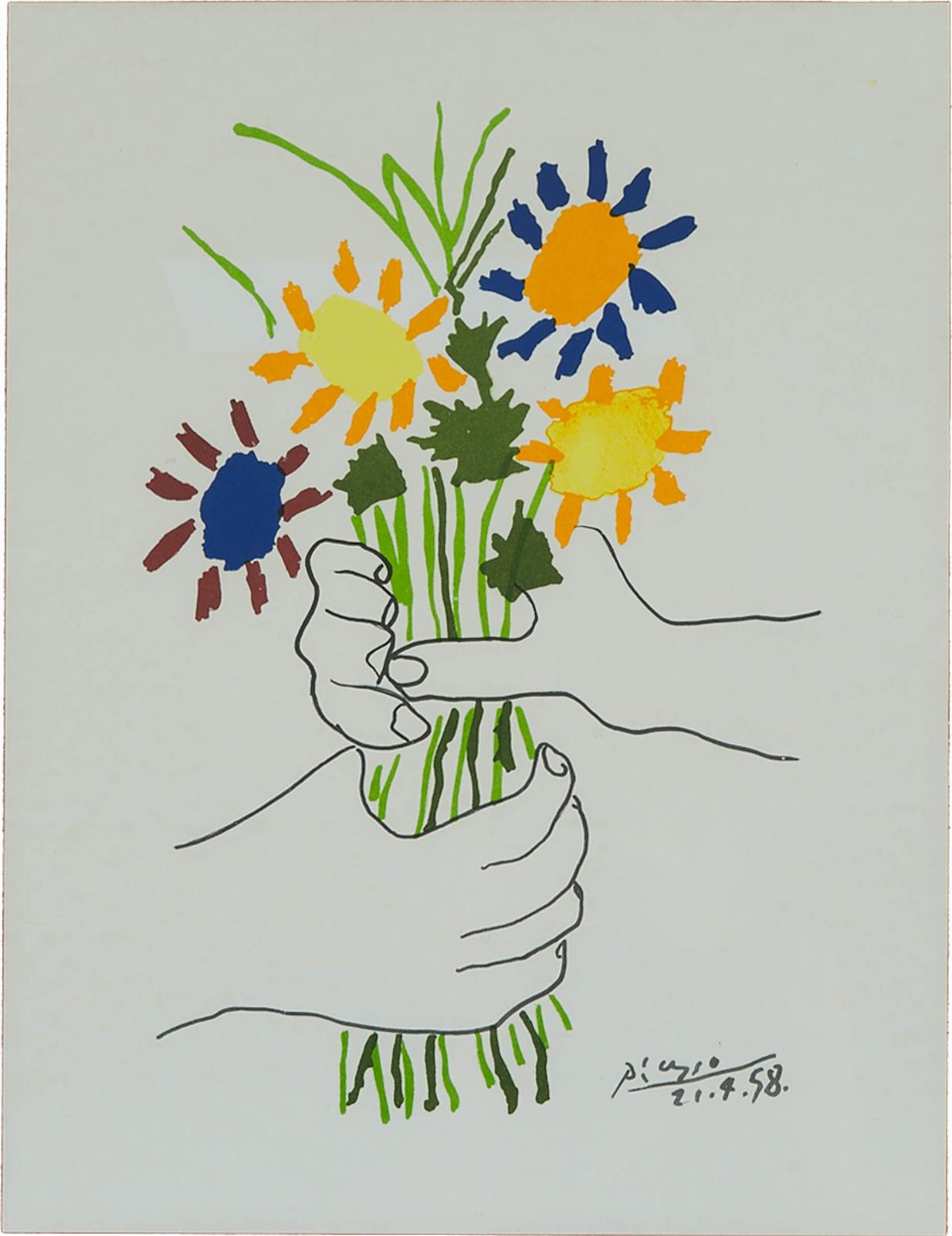 Pablo Ruiz Picasso (1881-1973) - Bouquet Of Peace, 1958
