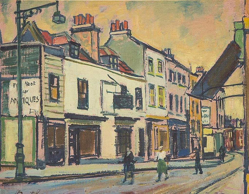 Llewellyn Petley-Jones (1908-1986) - Street Scene