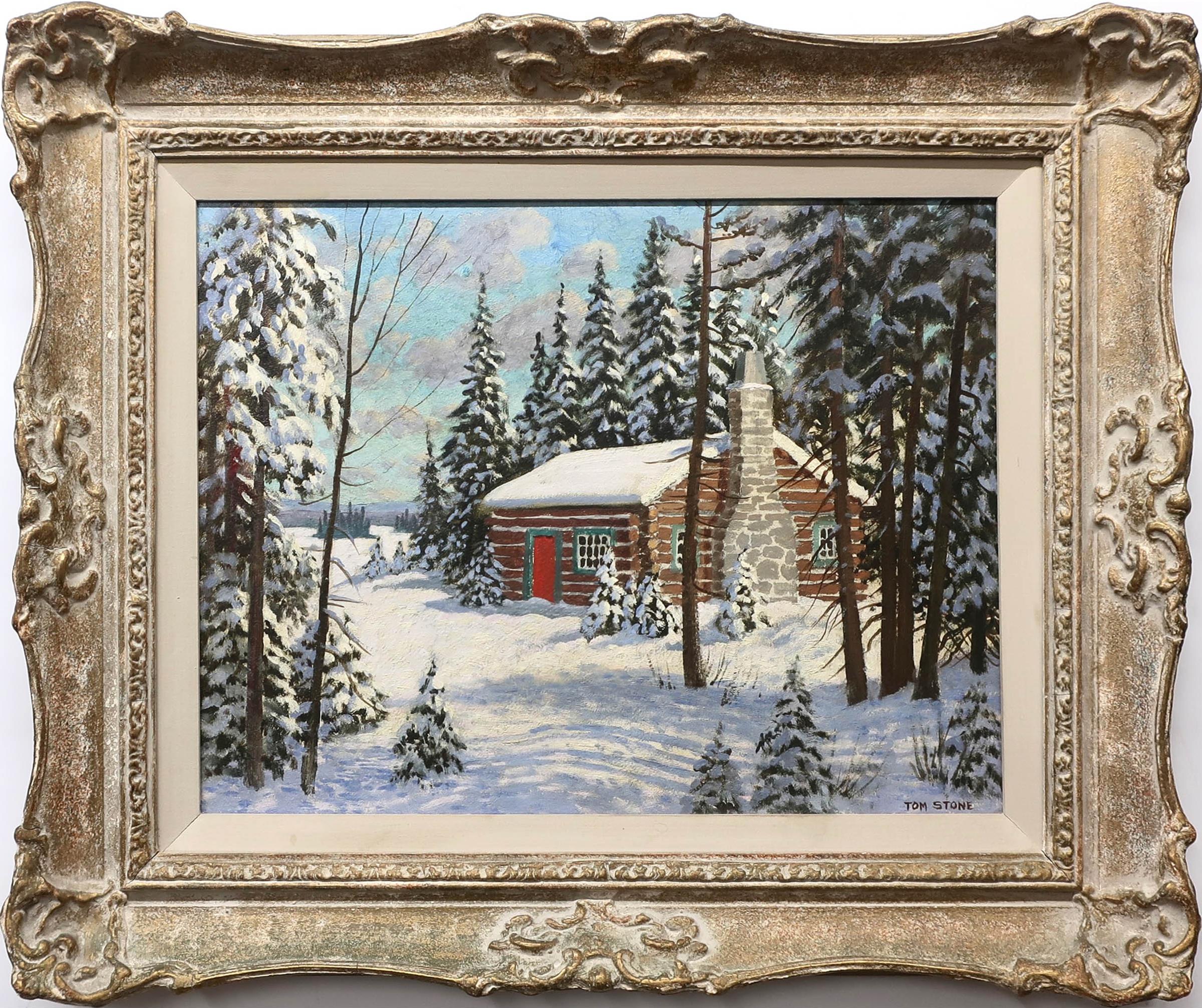 Thomas Albert Stone (1897-1978) - Snow Bound Cabin - Muskoka