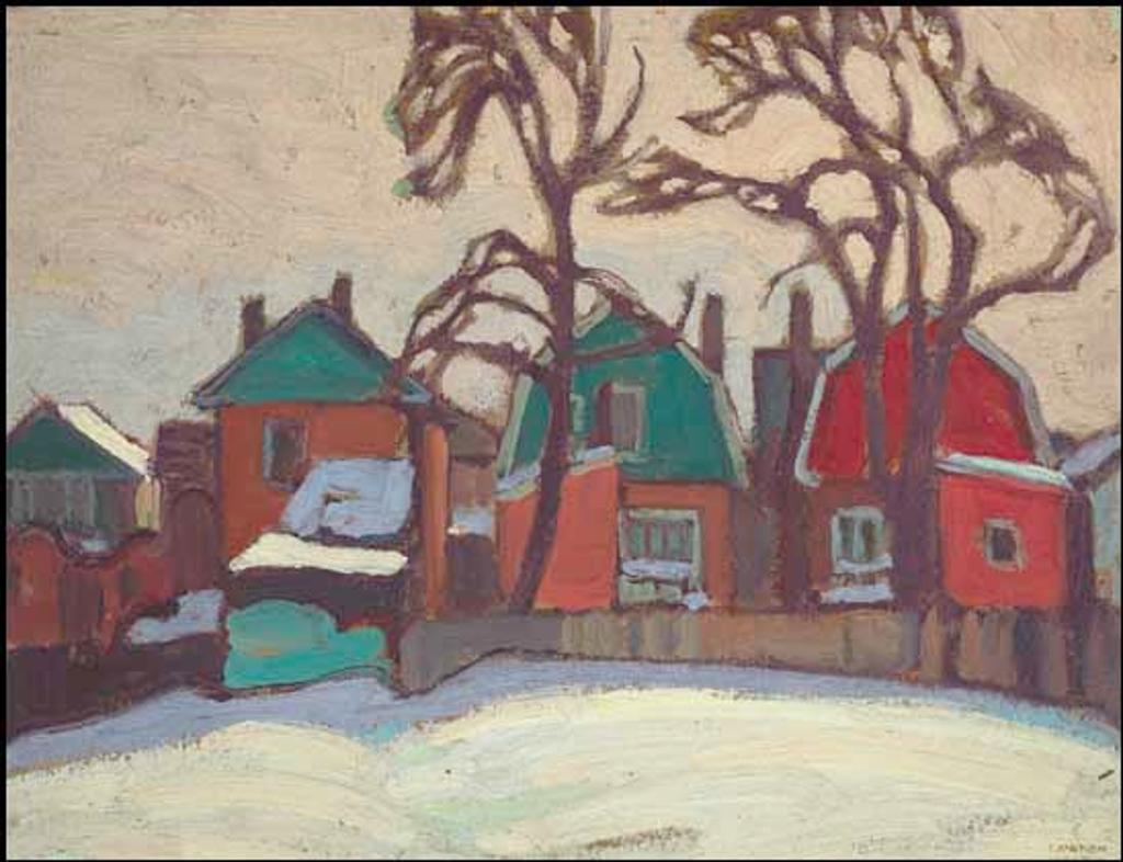 Lawren Stewart Harris (1885-1970) - Houses, Winter, Houses Group No. XXI