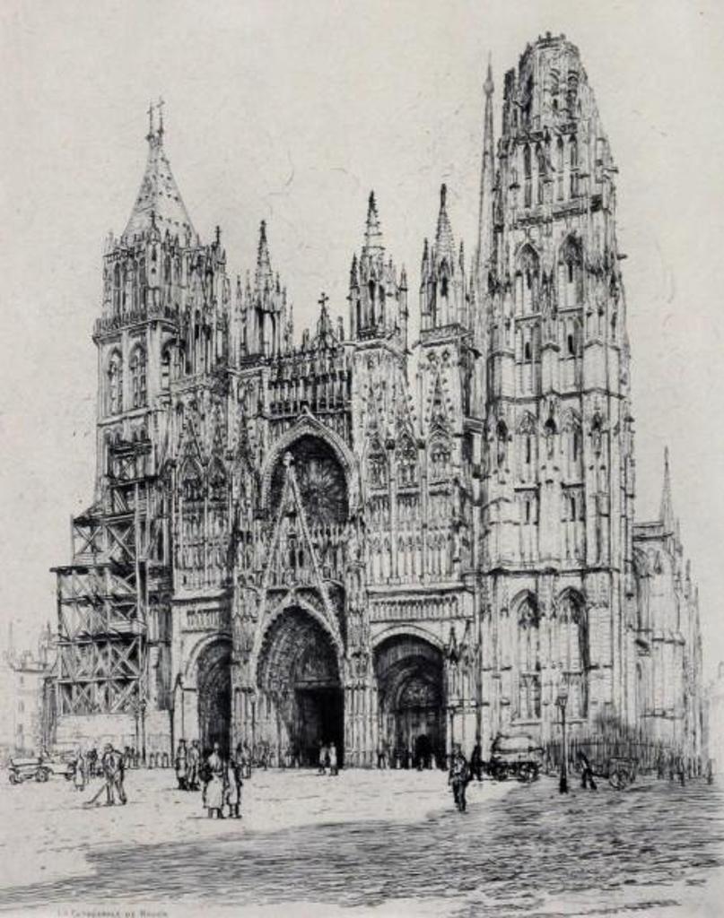 Caroline Helena Armington (1875-1939) - LA CATHEDRALE DE ROUEN; 1920 (printed 1931)