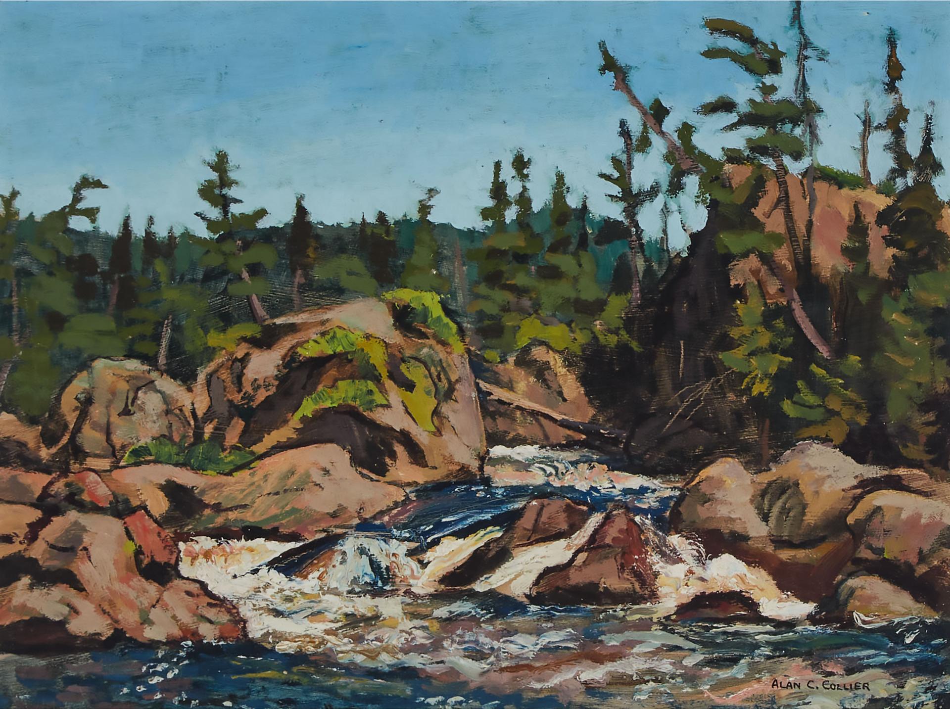 Alan Caswell Collier (1911-1990) - Rapids At The Crossing, Montreal River, 1947
