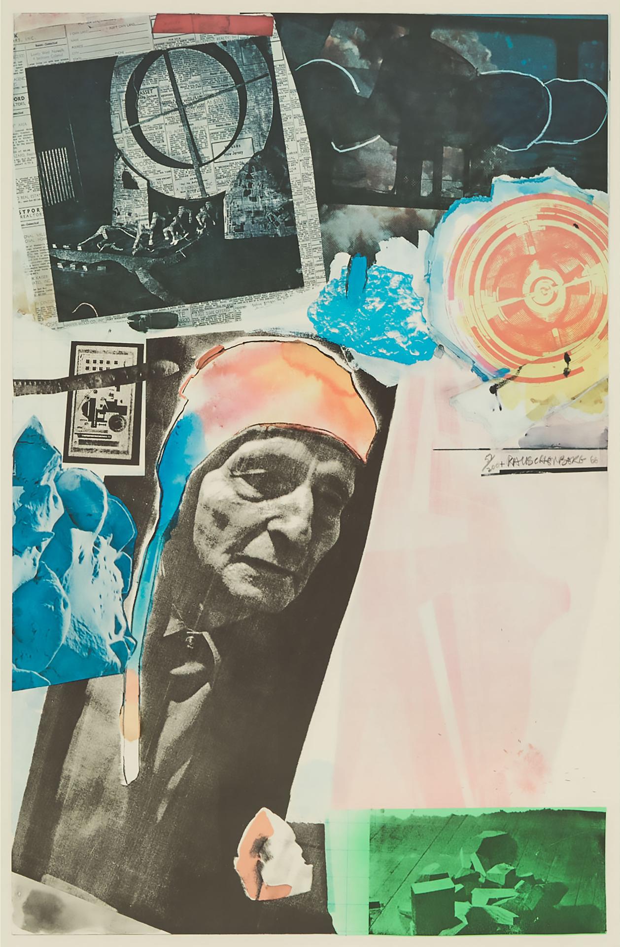 Robert Rauschenberg (1925-2008) - Homage To Frederick Kiesler, 1966 [f. 38]