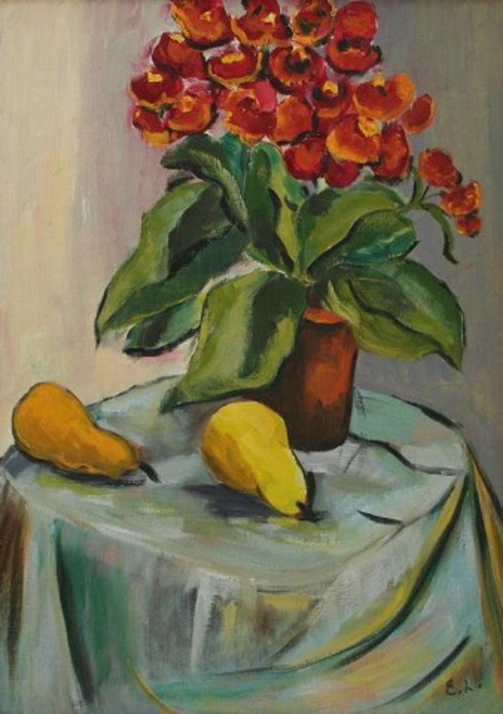 Edith Liepa - Pansies & Pears Still-Life