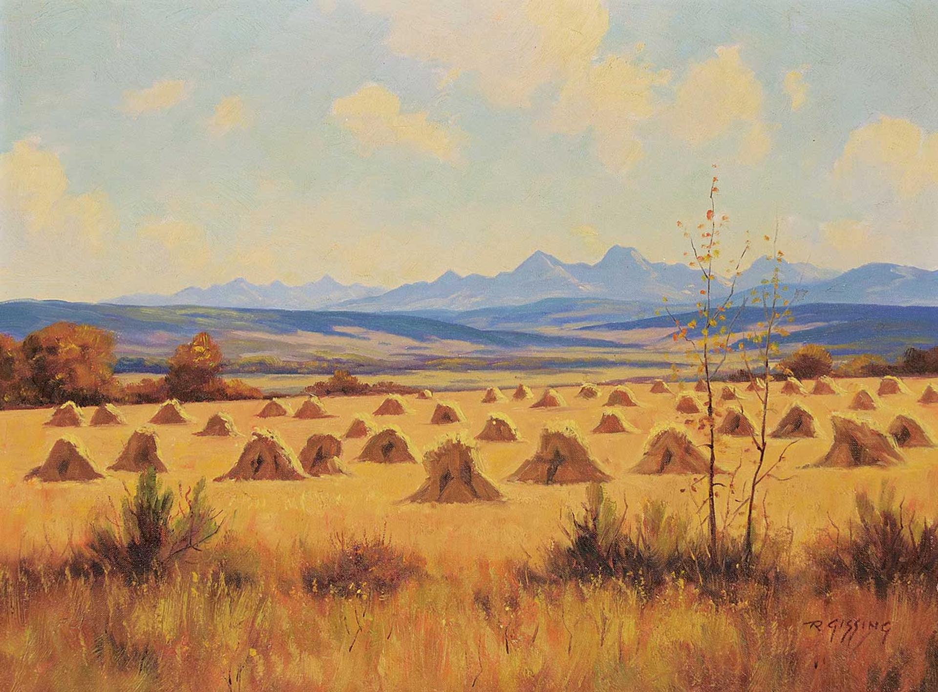 Roland Gissing (1895-1967) - Foothills Harvest