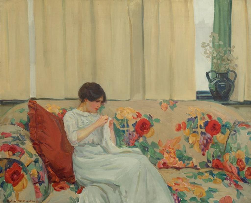 Helen Galloway McNicoll (1879-1915) - The Chintz Sofa, circa 1912