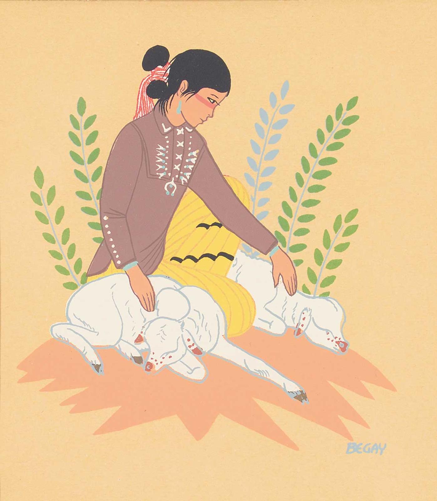 Harrison Begay - Untitled - Tending the Lambs