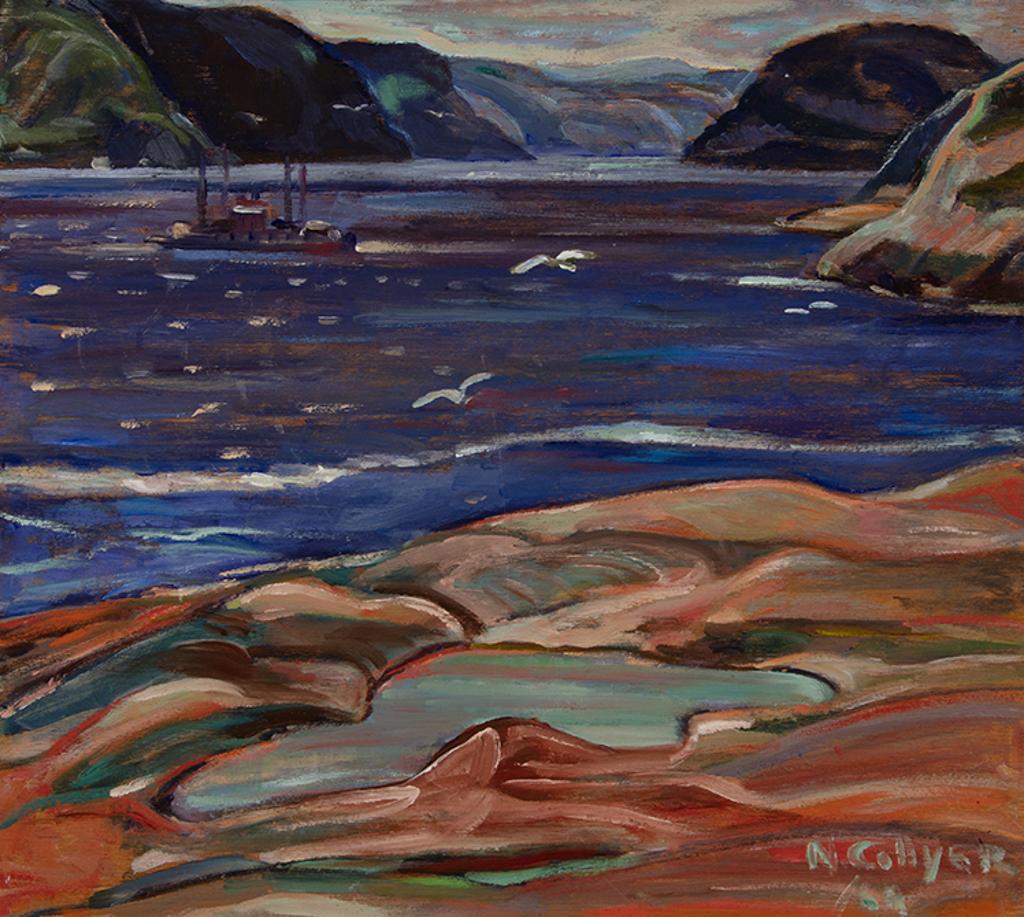 Nora Frances Elisabeth Collyer (1898-1979) - Ferry, Saguenay River