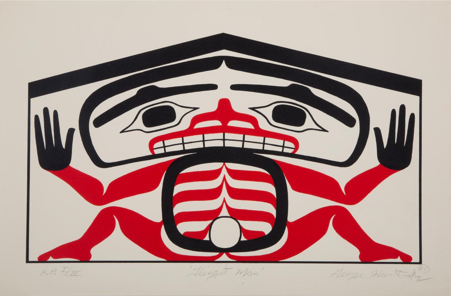 George Hunt Jr. (1958) - Tlingit Man And Halibut