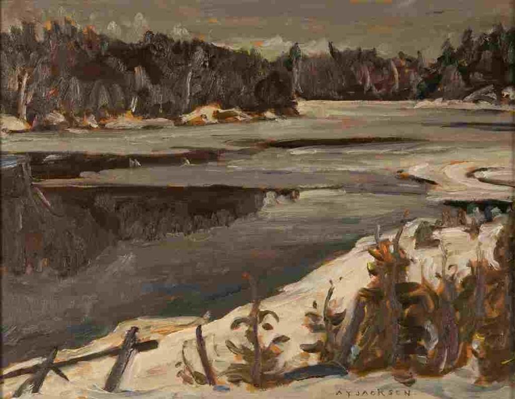 Alexander Young (A. Y.) Jackson (1882-1974) - Madawaska River (March 1960)