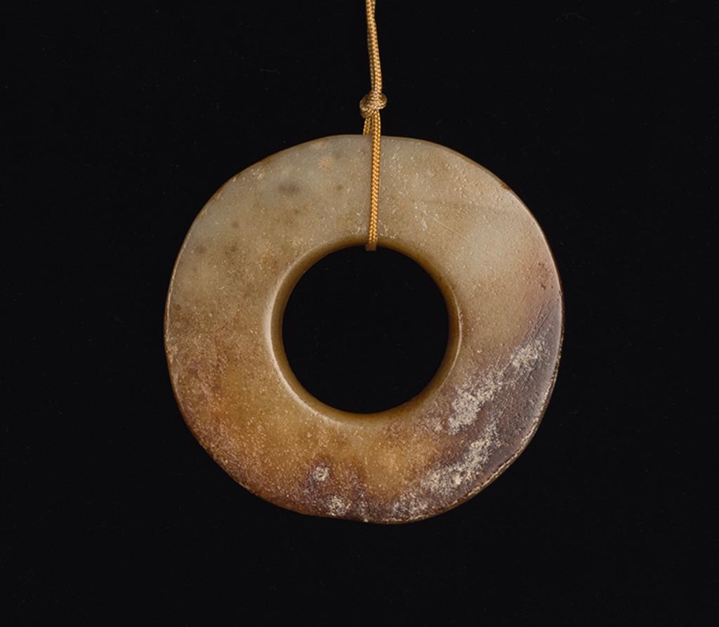 Chinese Art - A Chinese Russet Jade Disc, Huan, Neolithic Period