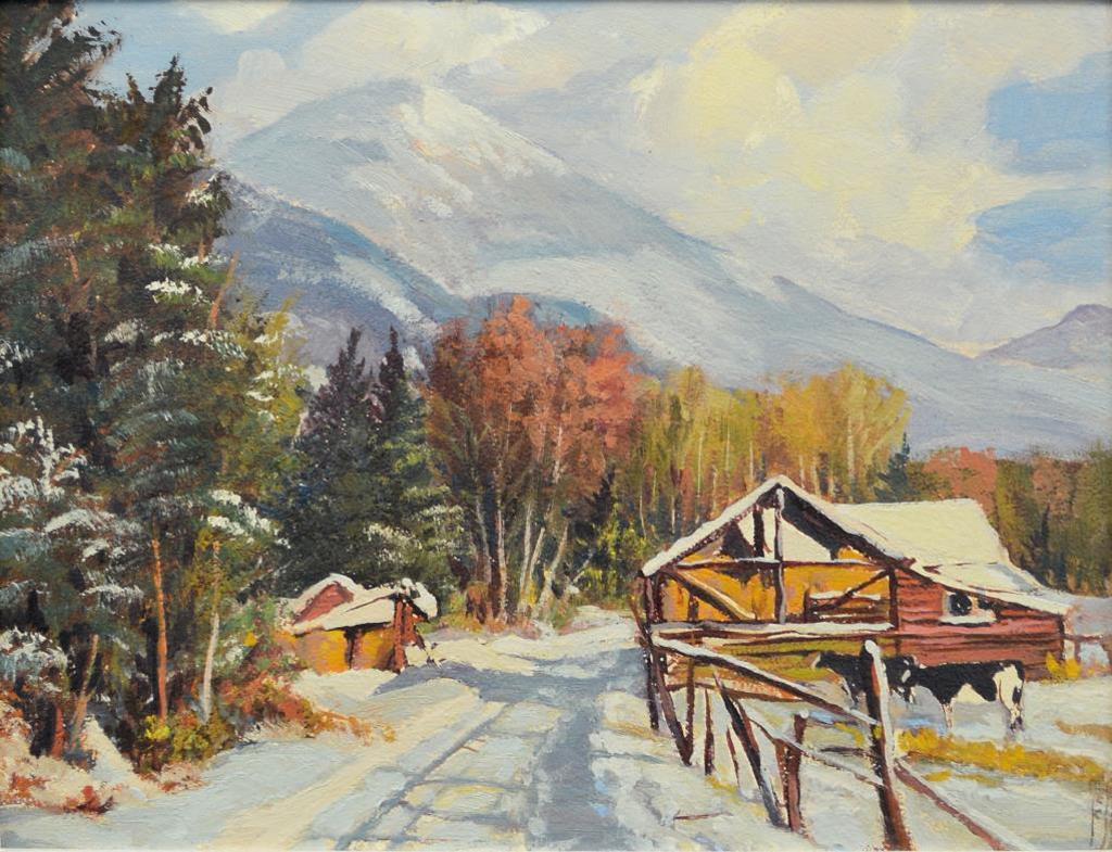 Alec John Garner (1897-1995) - Winter Roadway - Kootenay B.C