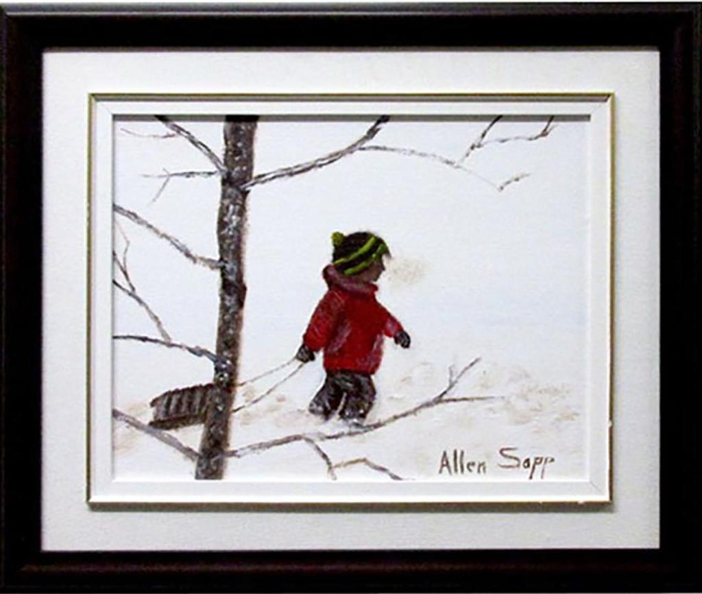 Allen Fredrick Sapp (1929-2015) - Untitled (Boy Pulling Sled)