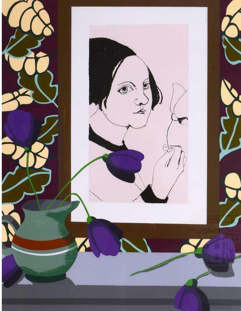 Louise Scott (1936-2007) - Tulipes et violettes
