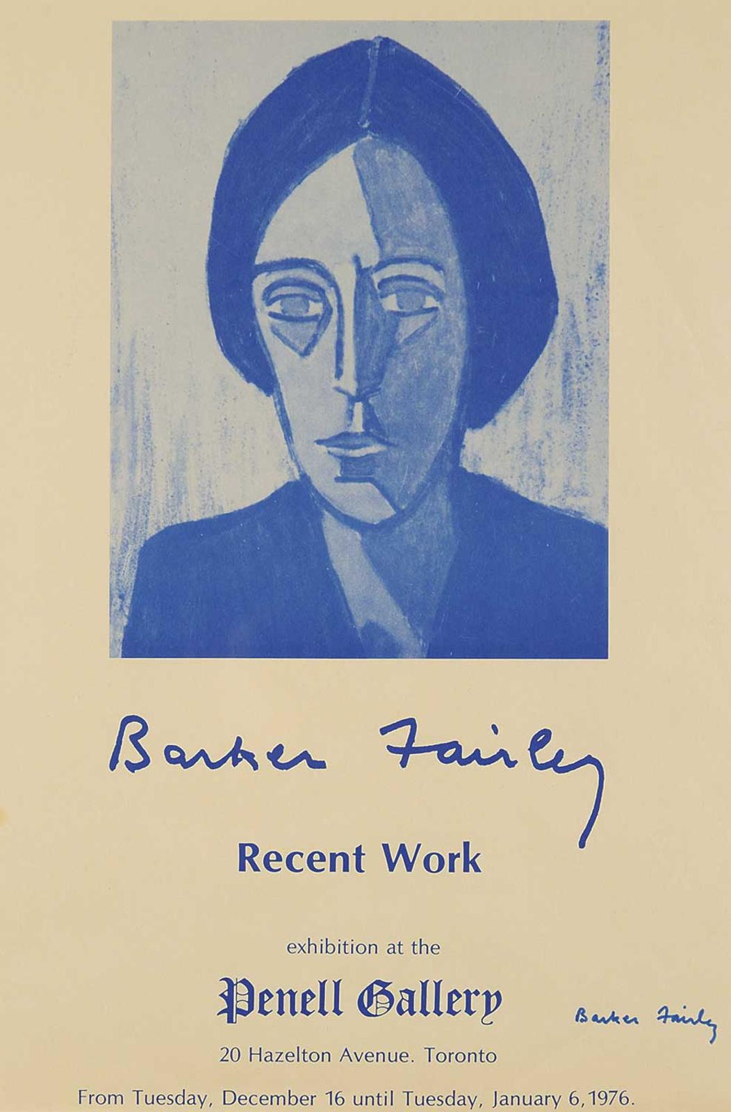 Barker Fairley (1887-1986) - Exhibition at the Penell Gallery