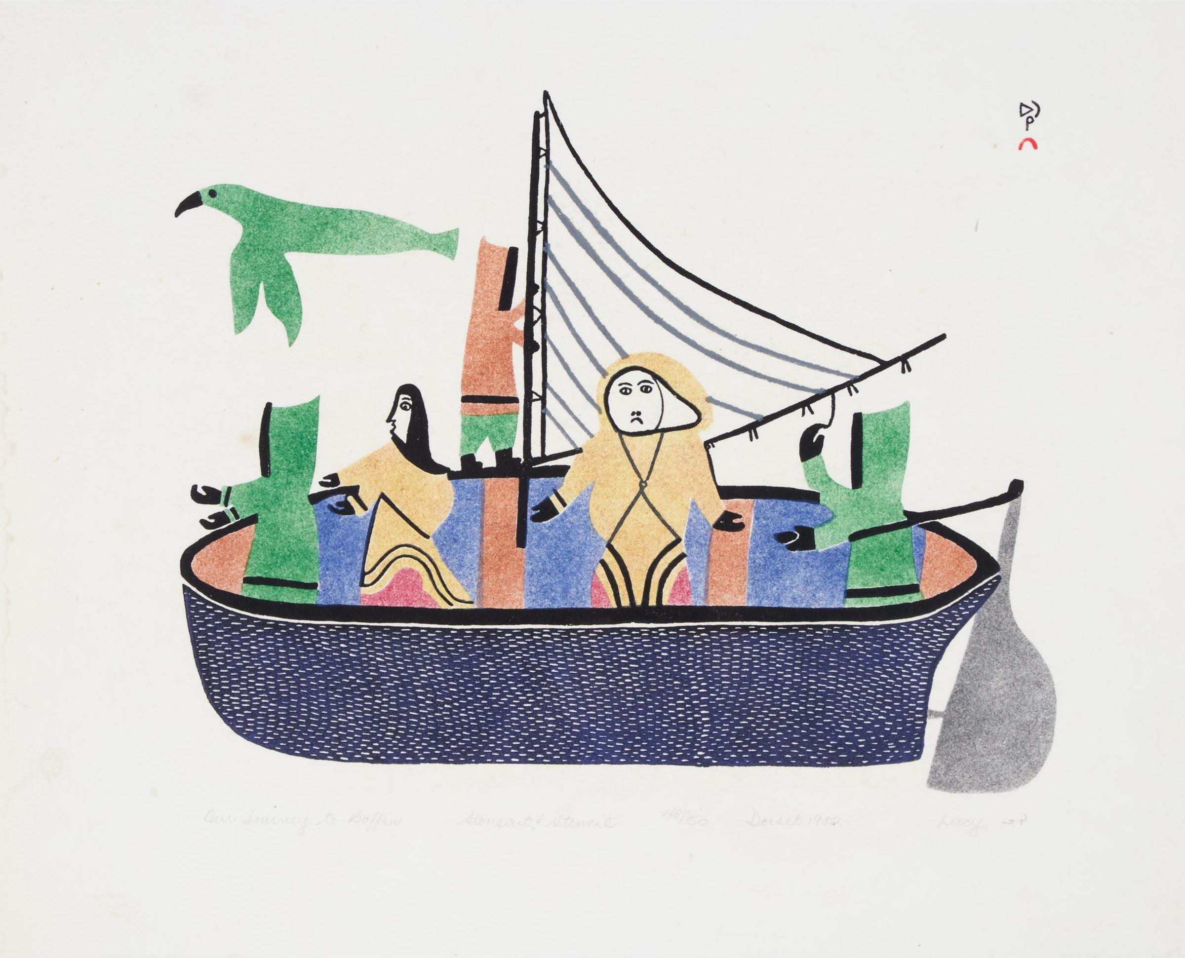Lucy Qinnuayuak (1915-1982) - Our Journey To Baffin, 1982