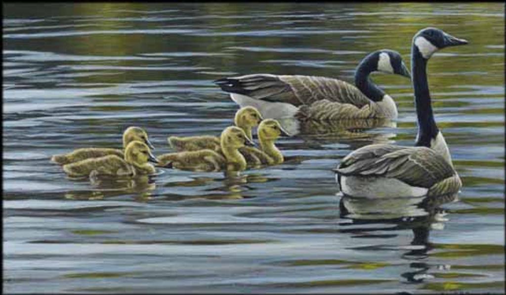 Robert Mclellan Bateman (1930-1922) - Canada Geese with Young