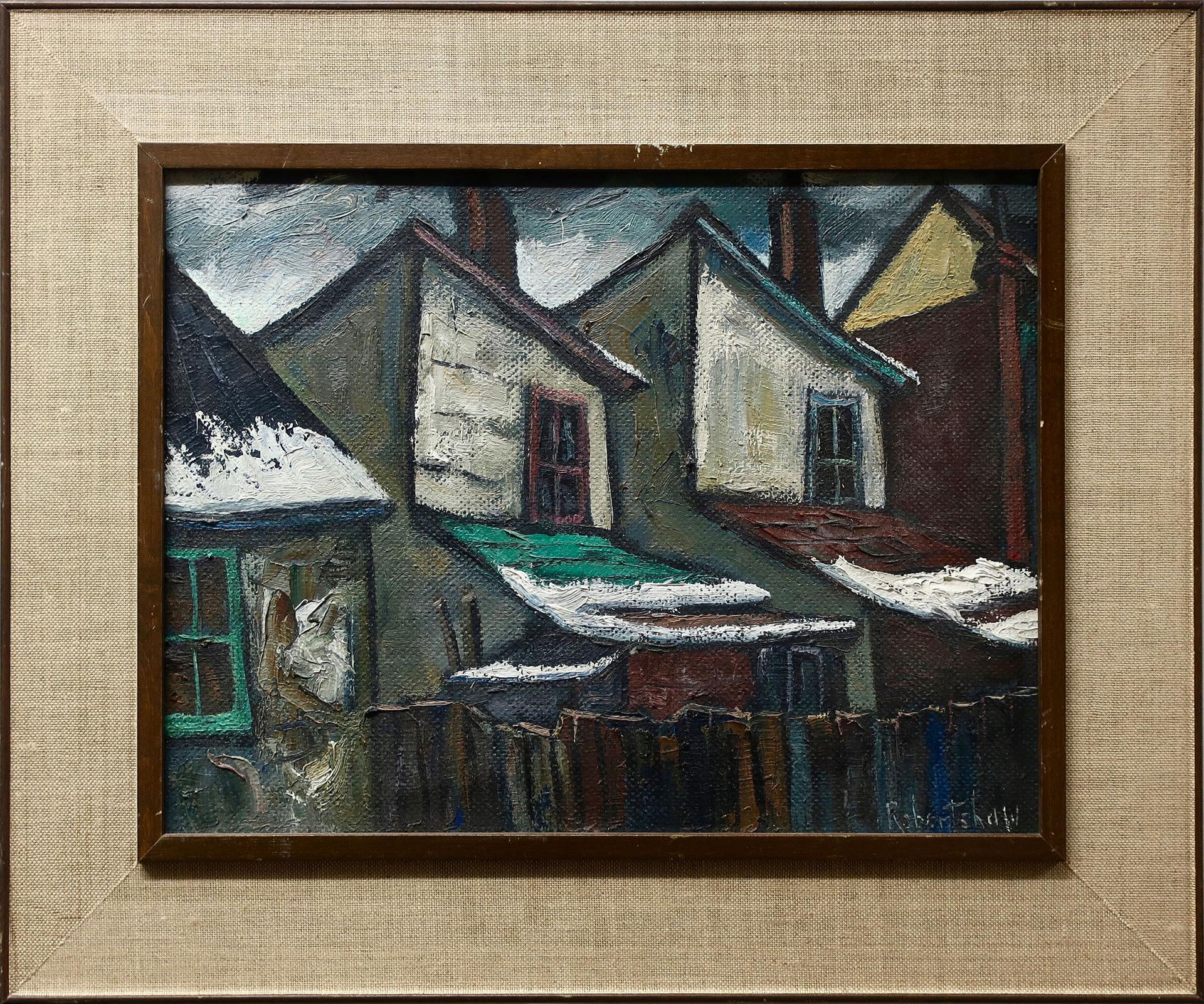 Ross Robertshaw (1919-1986) - Untitled (Back Houses)
