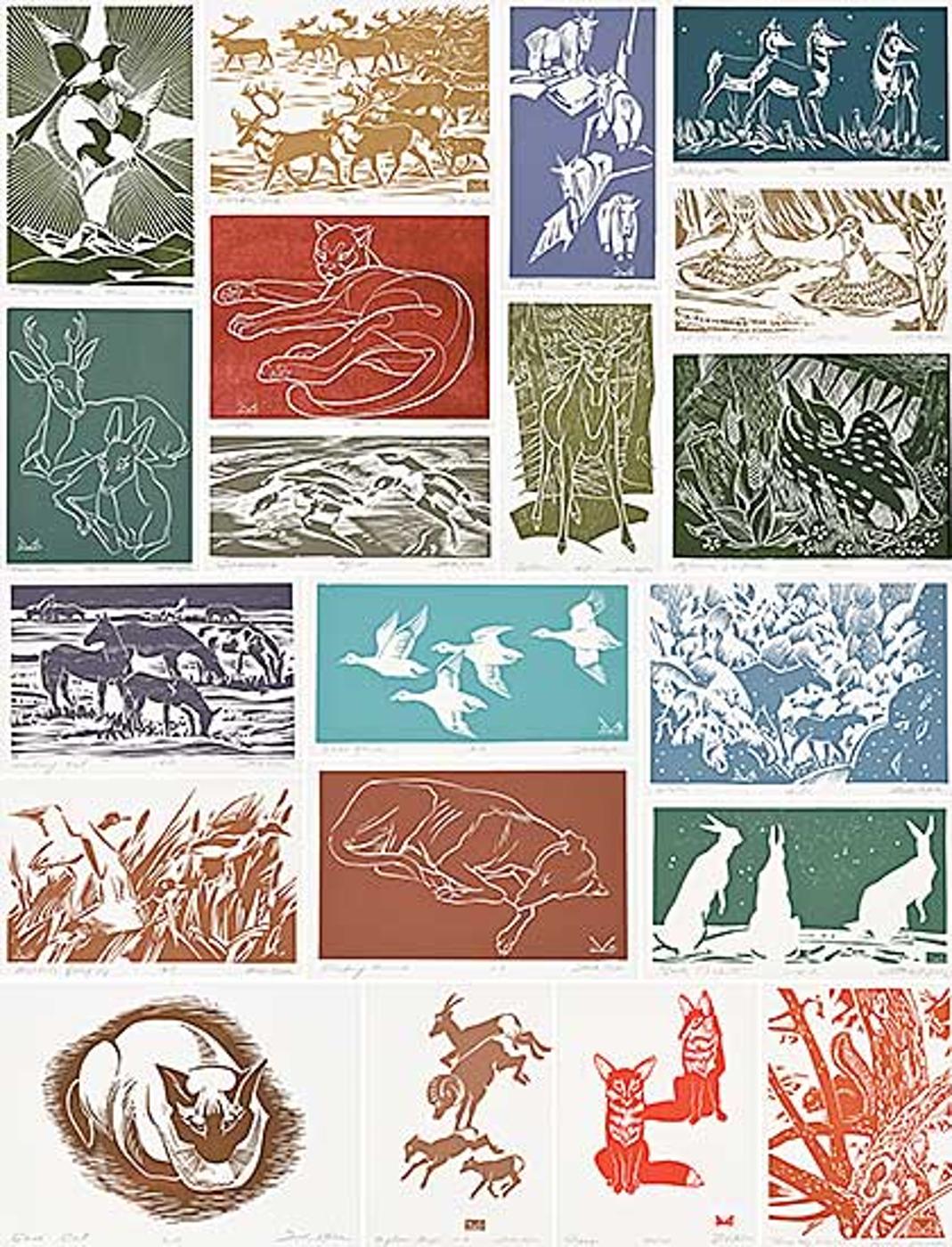 Illingworth Holey (Buck) Kerr (1905-1989) - 'Twenty Kerr Block Prints' Portfolios 1 and 2