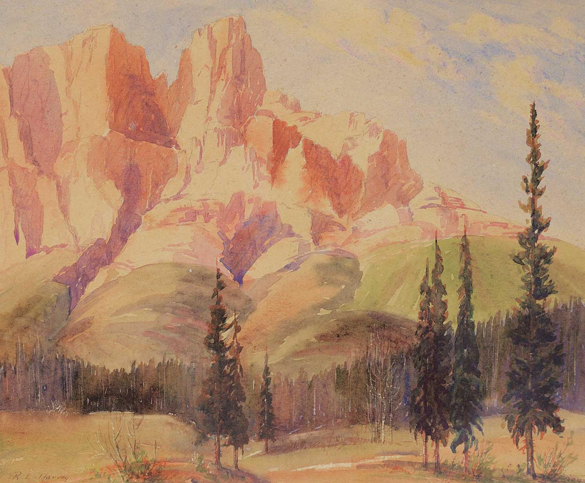 Reginald Llewellyn Harvey (1888-1963) - East End - Castle Mtn.