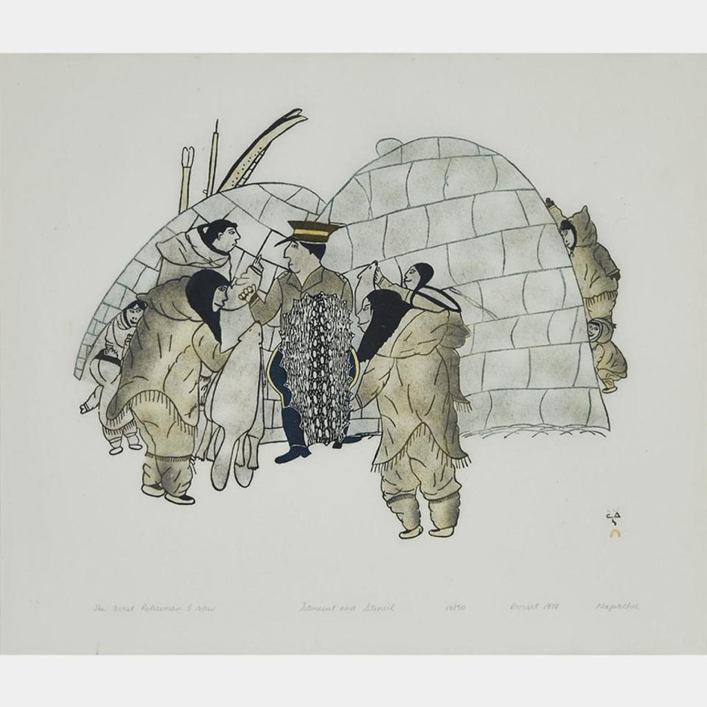 Napatchie Pootoogook (1938-2002) - First Policeman I Saw