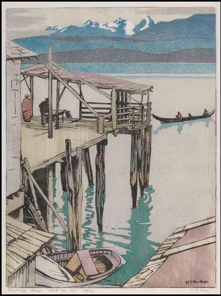 Walter Joseph (W.J.) Phillips (1884-1963) - Jim King's Wharf, Alert Bay, BC