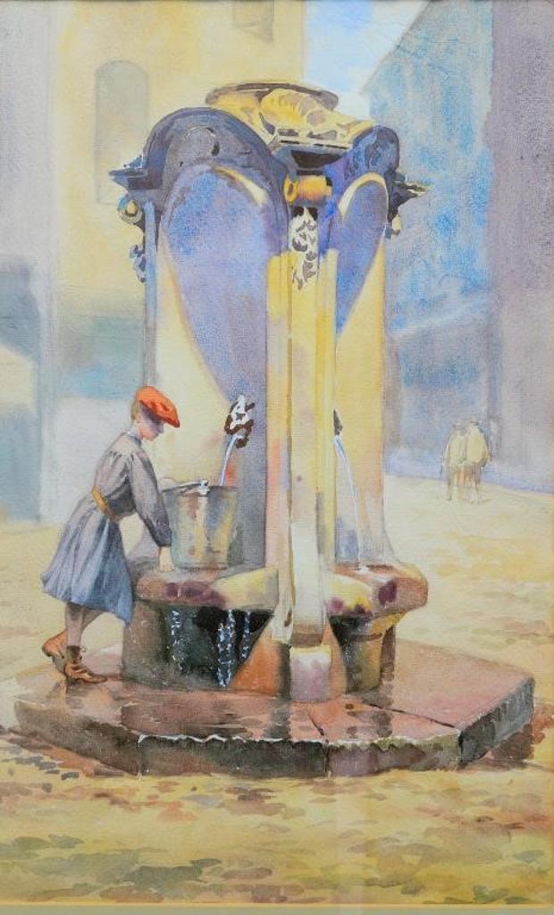 Pierre de France (1914) - Boy at water fountain