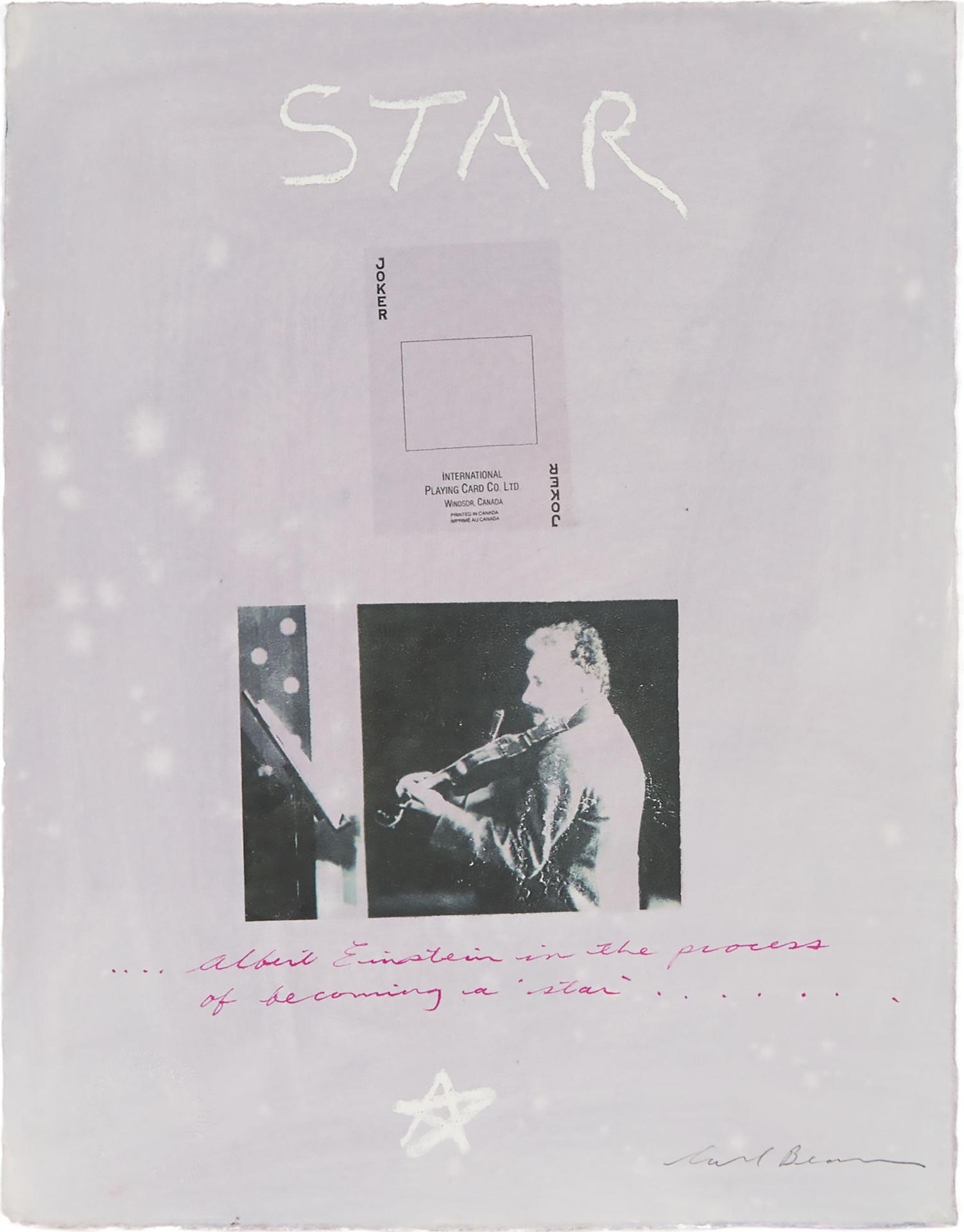 Carl Beam (1943-2005) - Star (Albert Einstein)