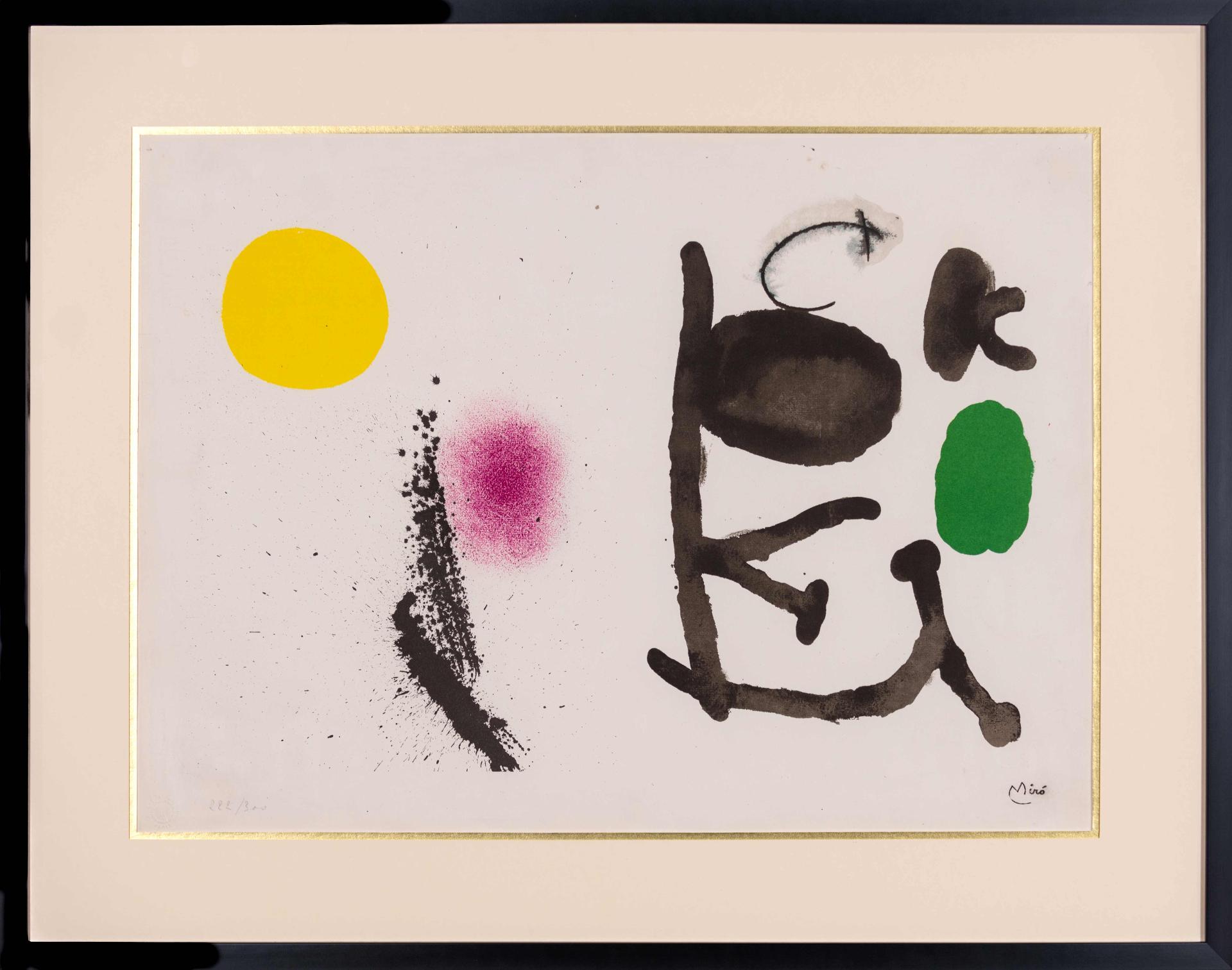 Joan Miró (1893-1983) - Violet et jaune, 1961