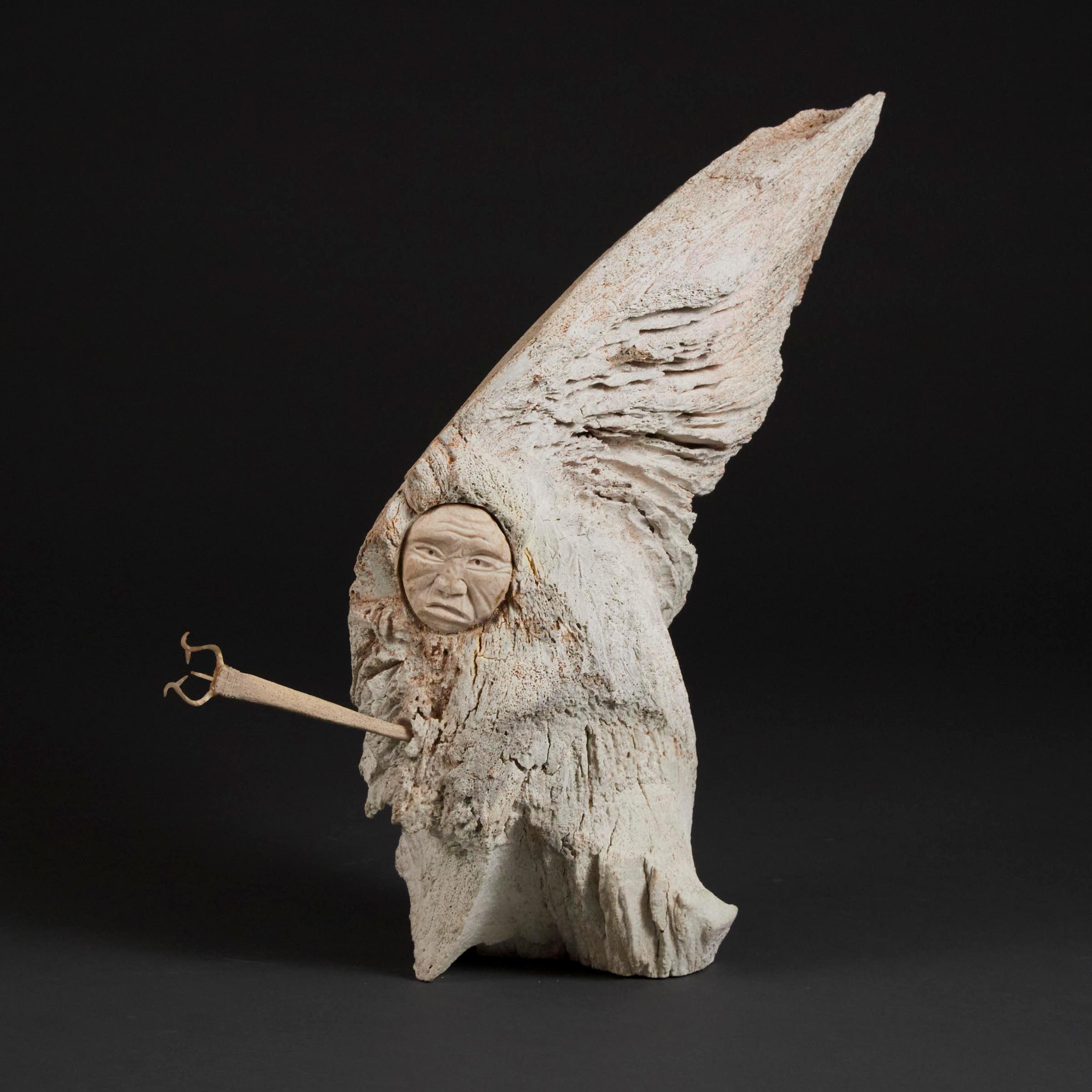 Manasie Akpaliapik (1955) - Spirit With Kakivak, 1991