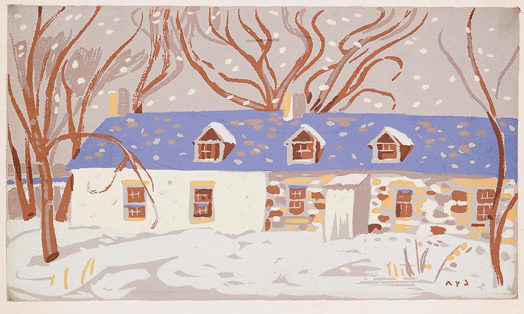 Alexander Young (A. Y.) Jackson (1882-1974) - Cottages Under Snow