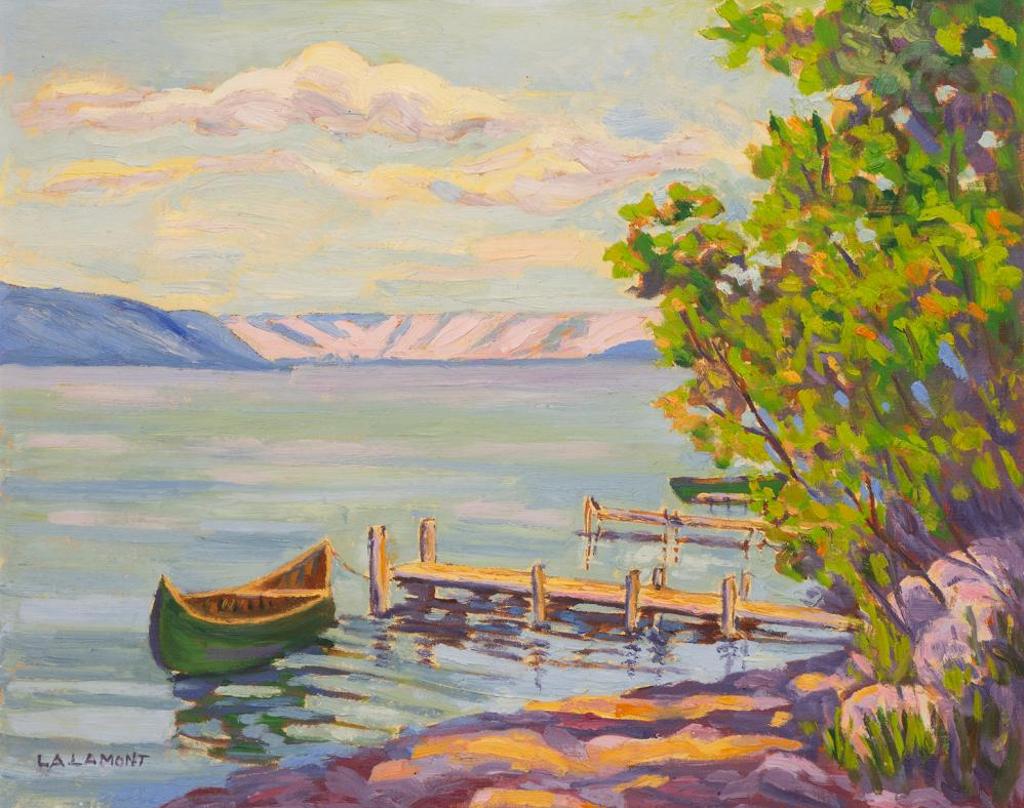 Laura A. Lamont (1880-1970) - Untitled - Lake Landscape