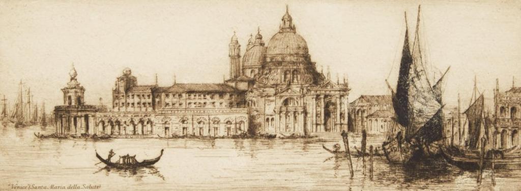 James Alphege Brewer (1882-1938) - Venice - Santa Maria Della Saluta