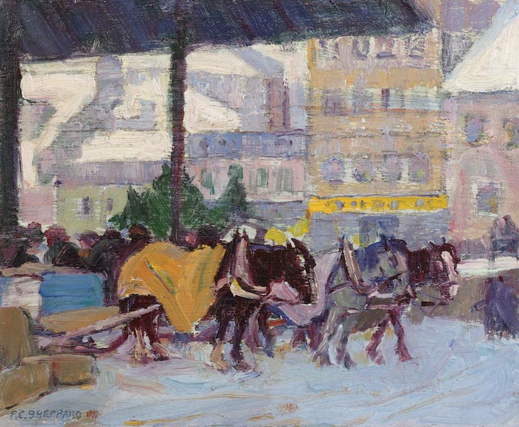 Peter Clapham (P.C.) Sheppard (1882-1965) - Bonsecours Market, Montreal
