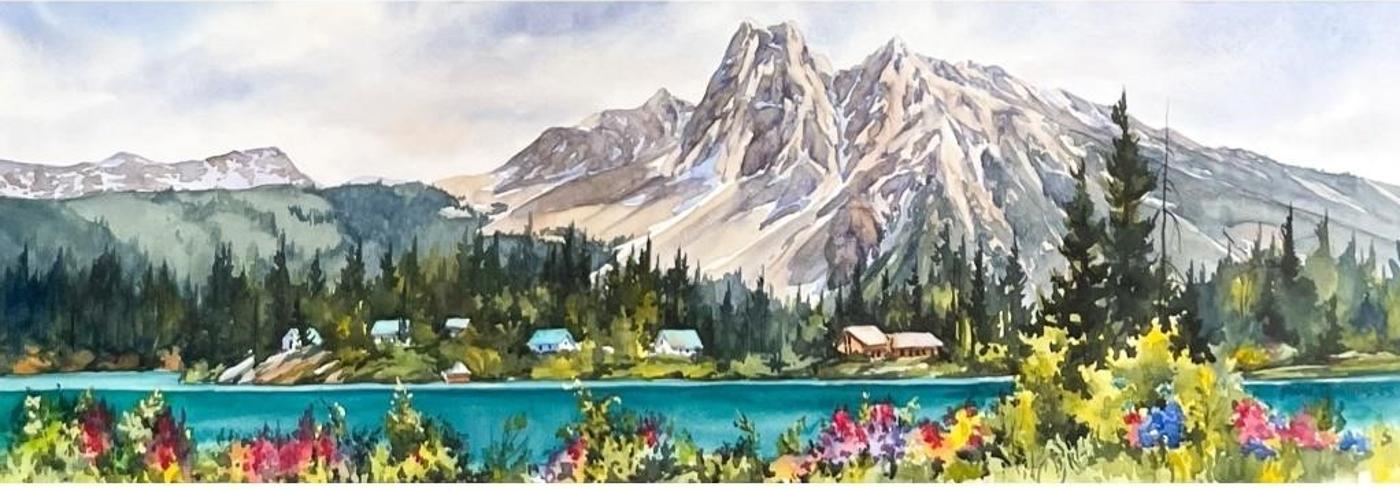 Donna Jo Massie (1948) - watercolour on paper
