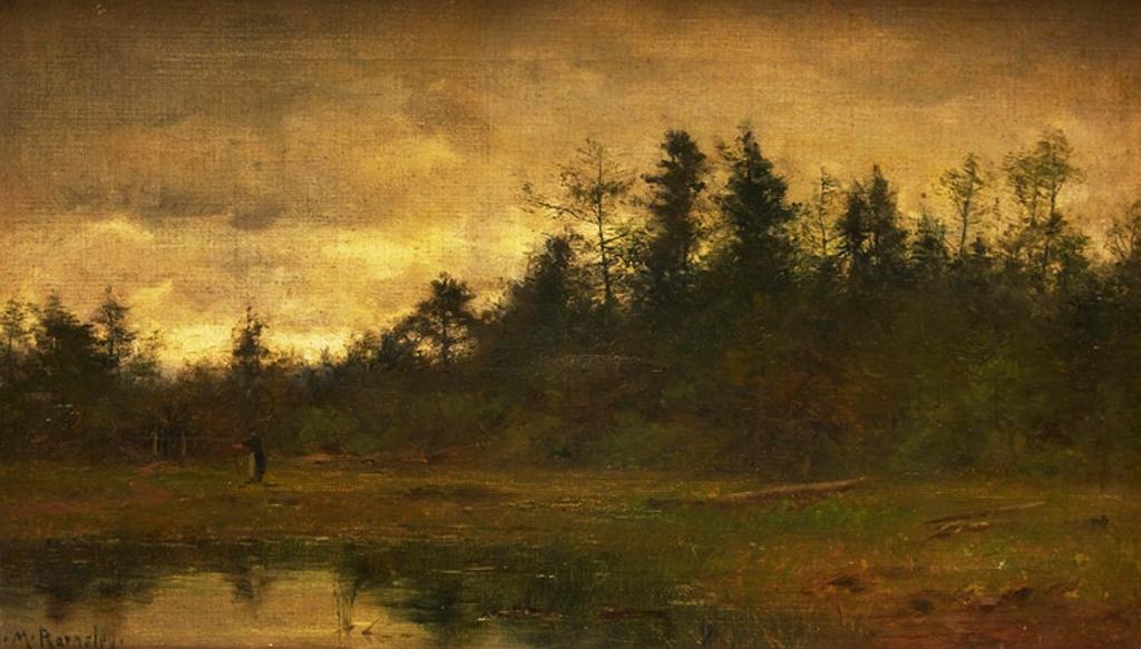 James MacDonald Barnsley (1861-1929) - Landscape with Figure