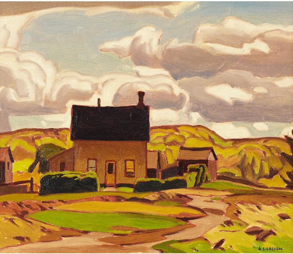Alfred Joseph (A.J.) Casson (1898-1992) - Farmhouse Near Terra Cotta