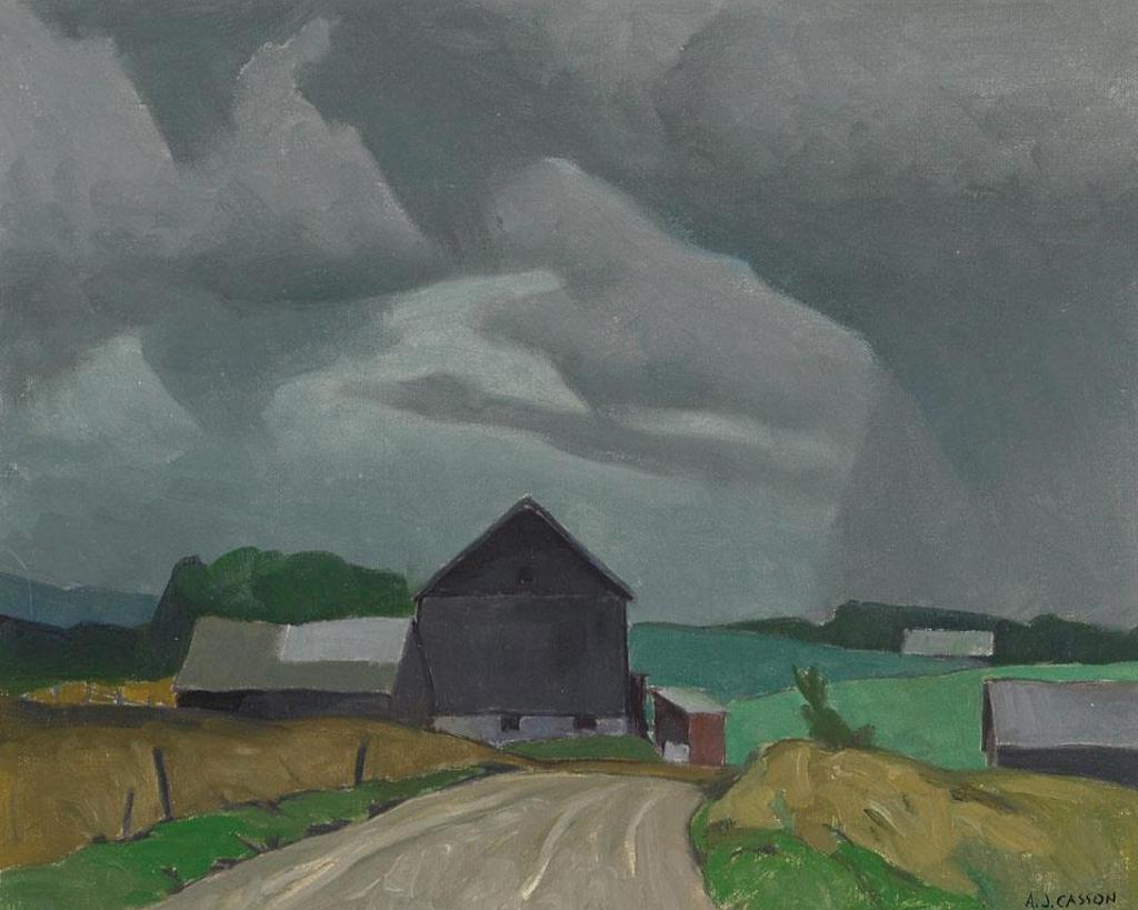 Alfred Joseph (A.J.) Casson (1898-1992) - Ontario Barns, Sept. 1978