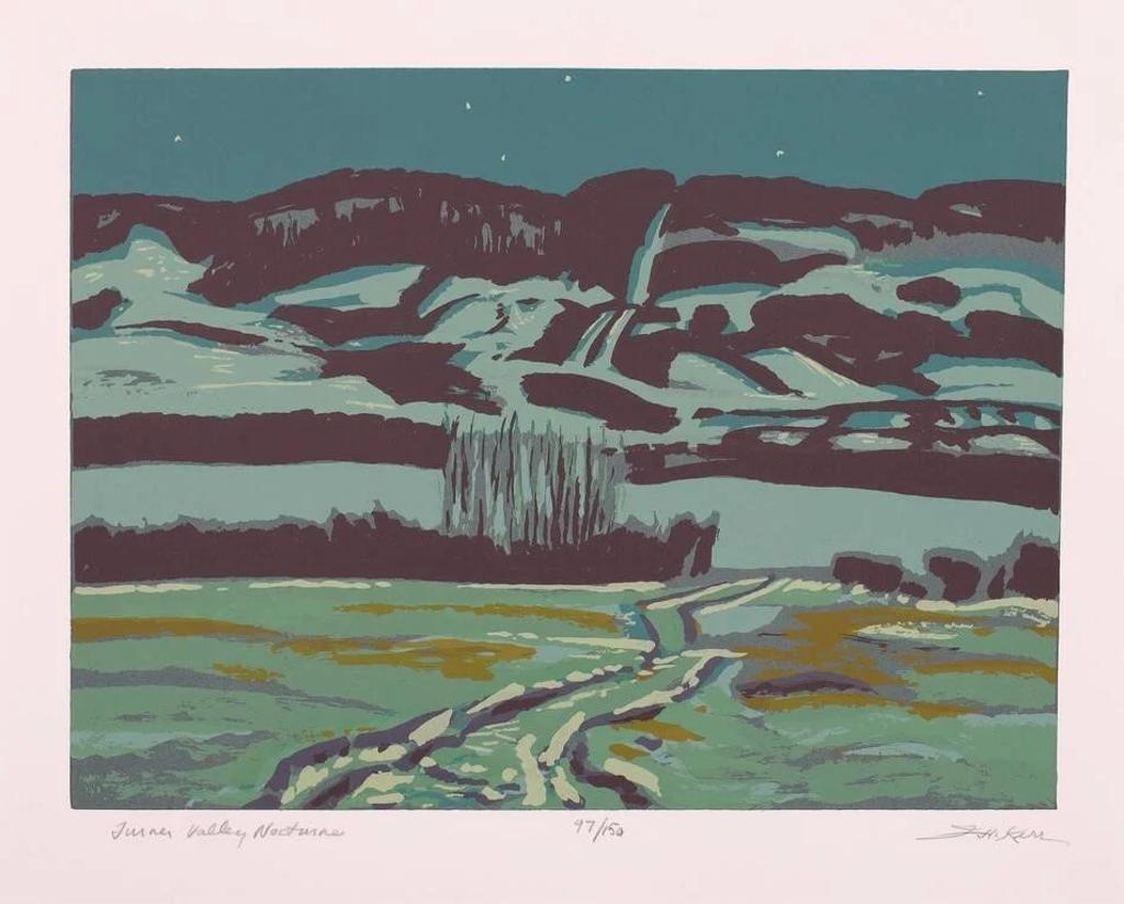 Illingworth Holey (Buck) Kerr (1905-1989) - Turner Valley Nocturne; Ed. #97/150