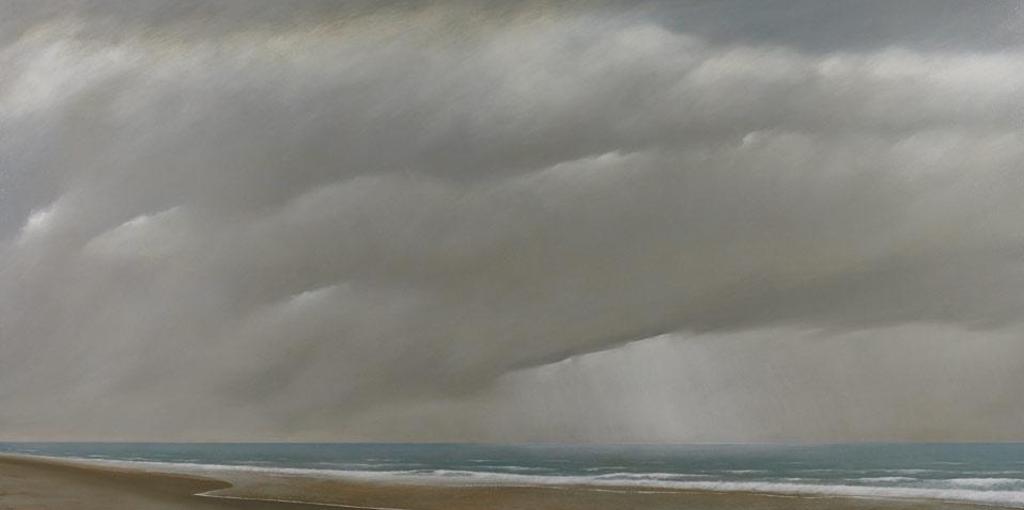 Malcolm Rains (1947) - Passing Rain Shower Over Lake Ontario