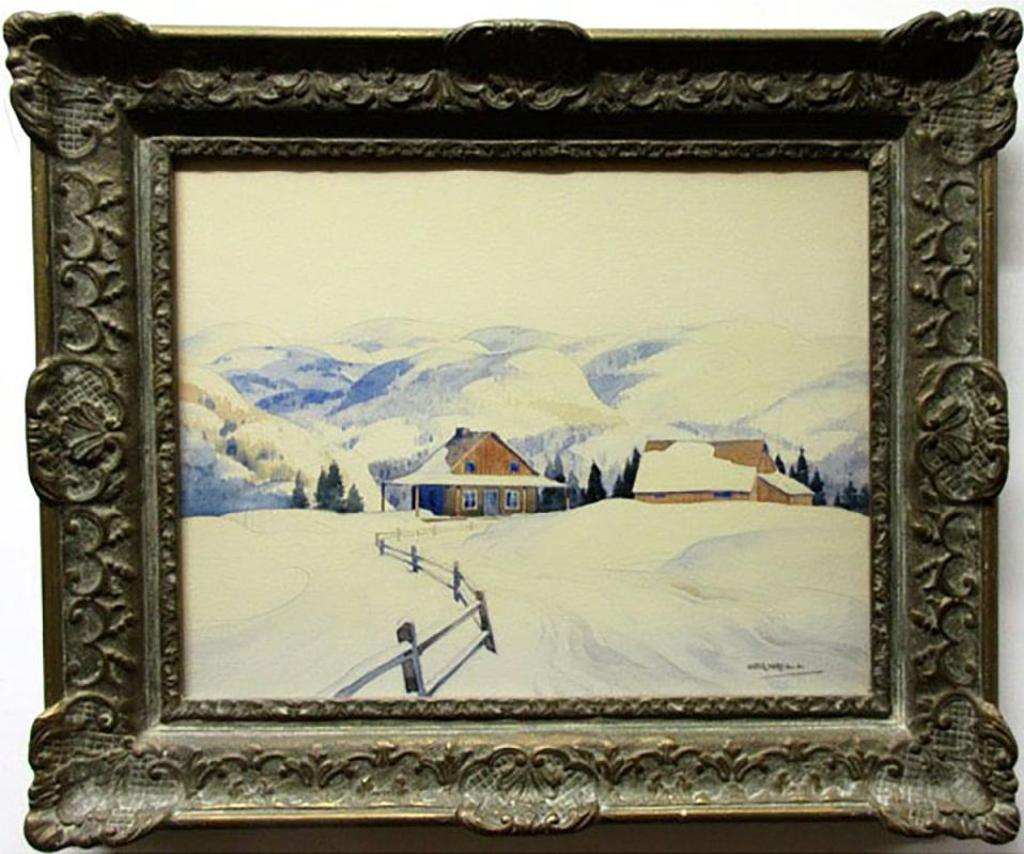 Graham Norble Norwell (1901-1967) - Snow Covered Cabins - Laurentians