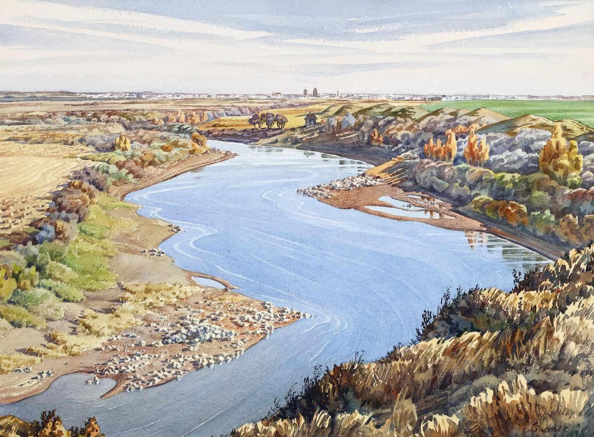 Ernest Friedrich Lindner (1897-1988) - The Saskatchewan River; Ca 1955