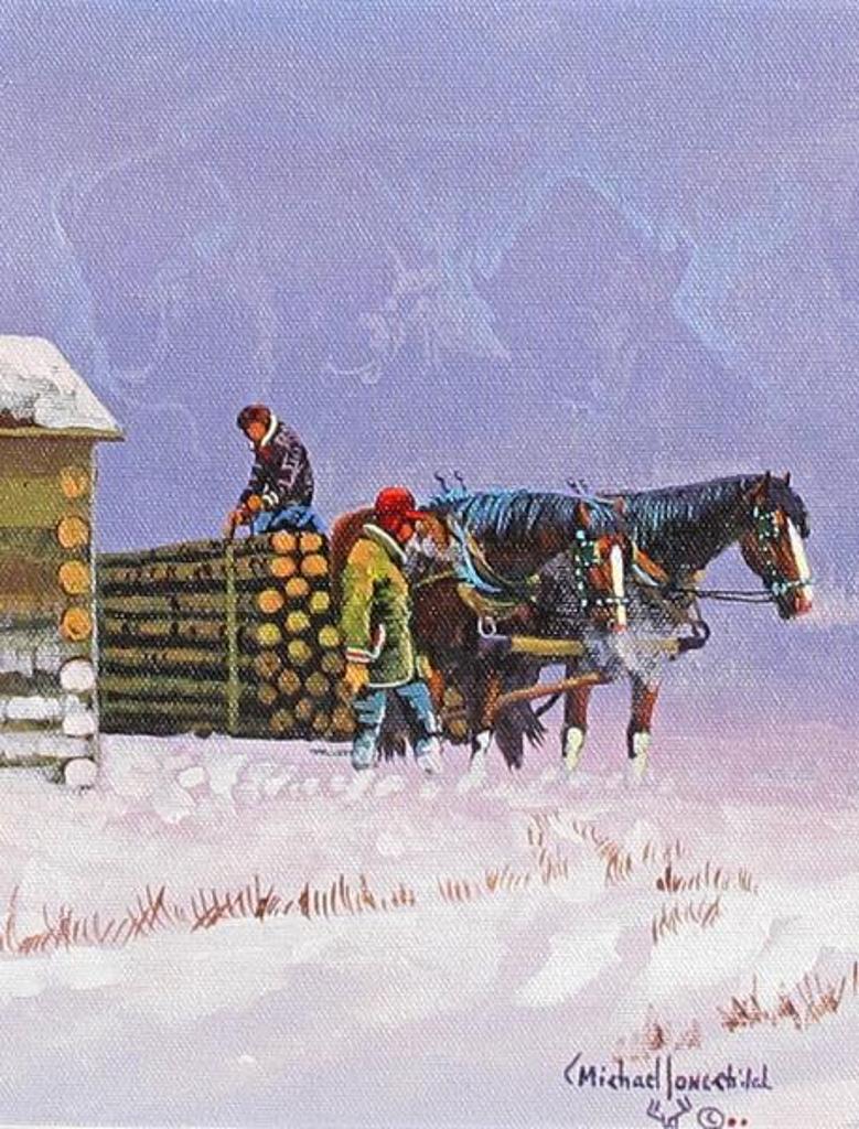 Michael Lonechild (1955) - Unloading The Wood