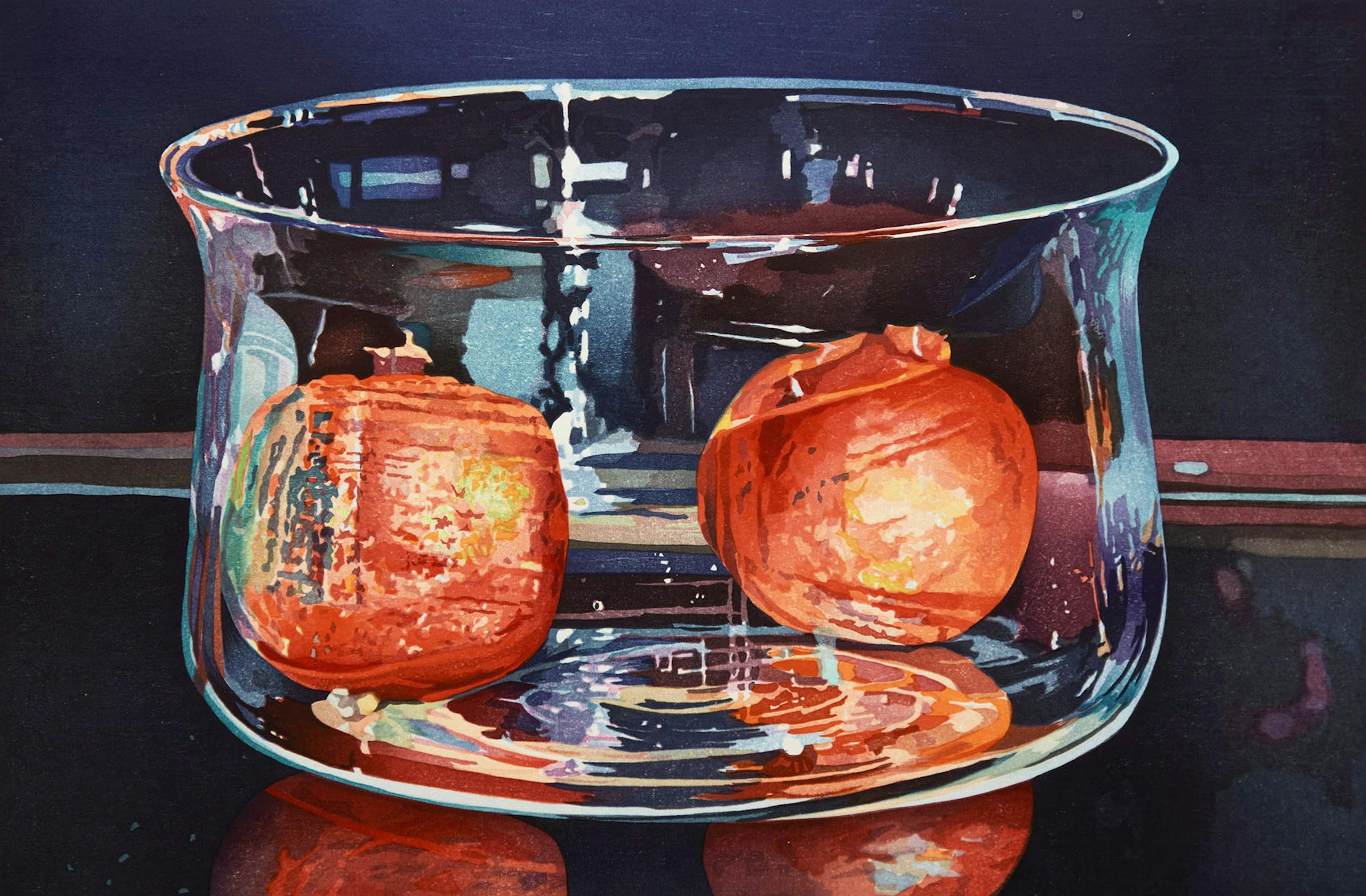 Mary Frances West Pratt (1935-2018) - Pomegranates In A Dark Room