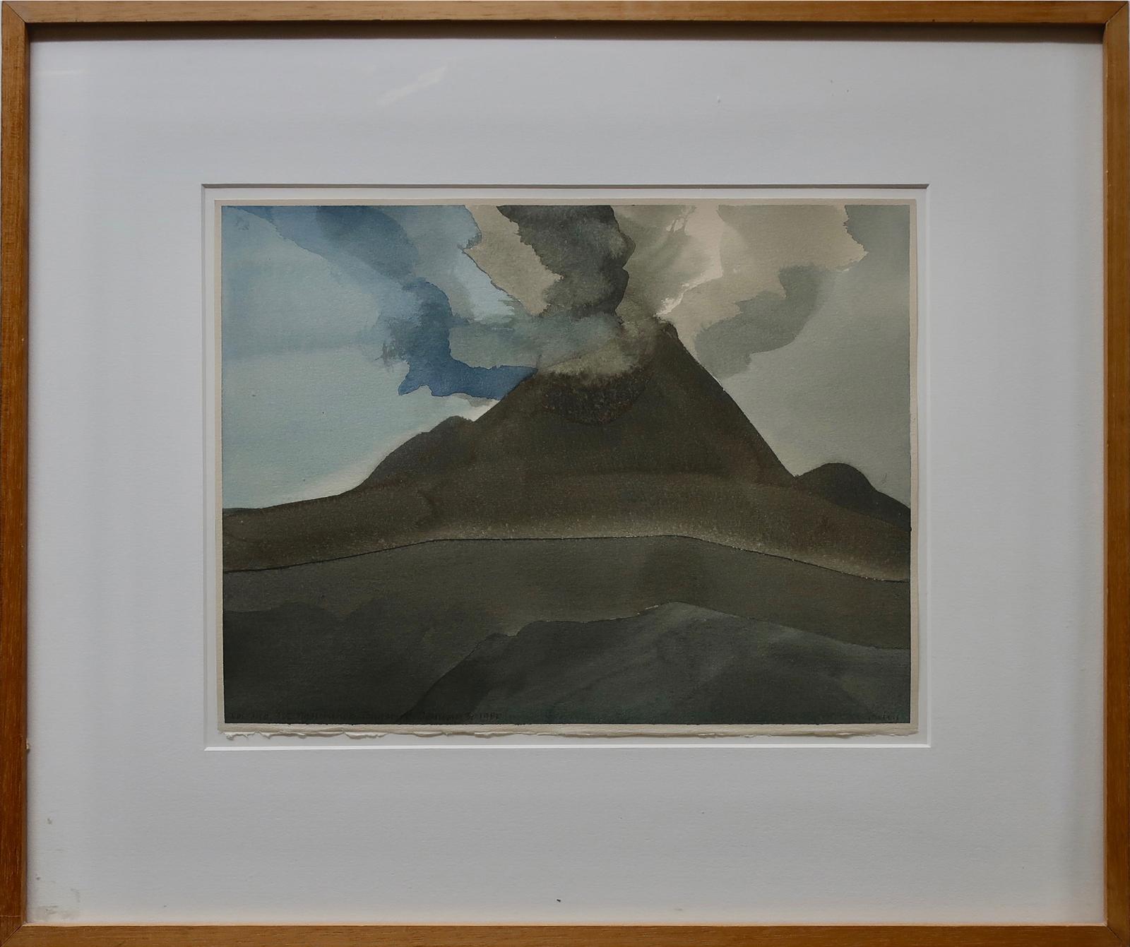 Norman Anthony (Toni) Onley (1928-2004) - Volcano, Mt. Ngauruhoe, Tongariro (New Zealand)
