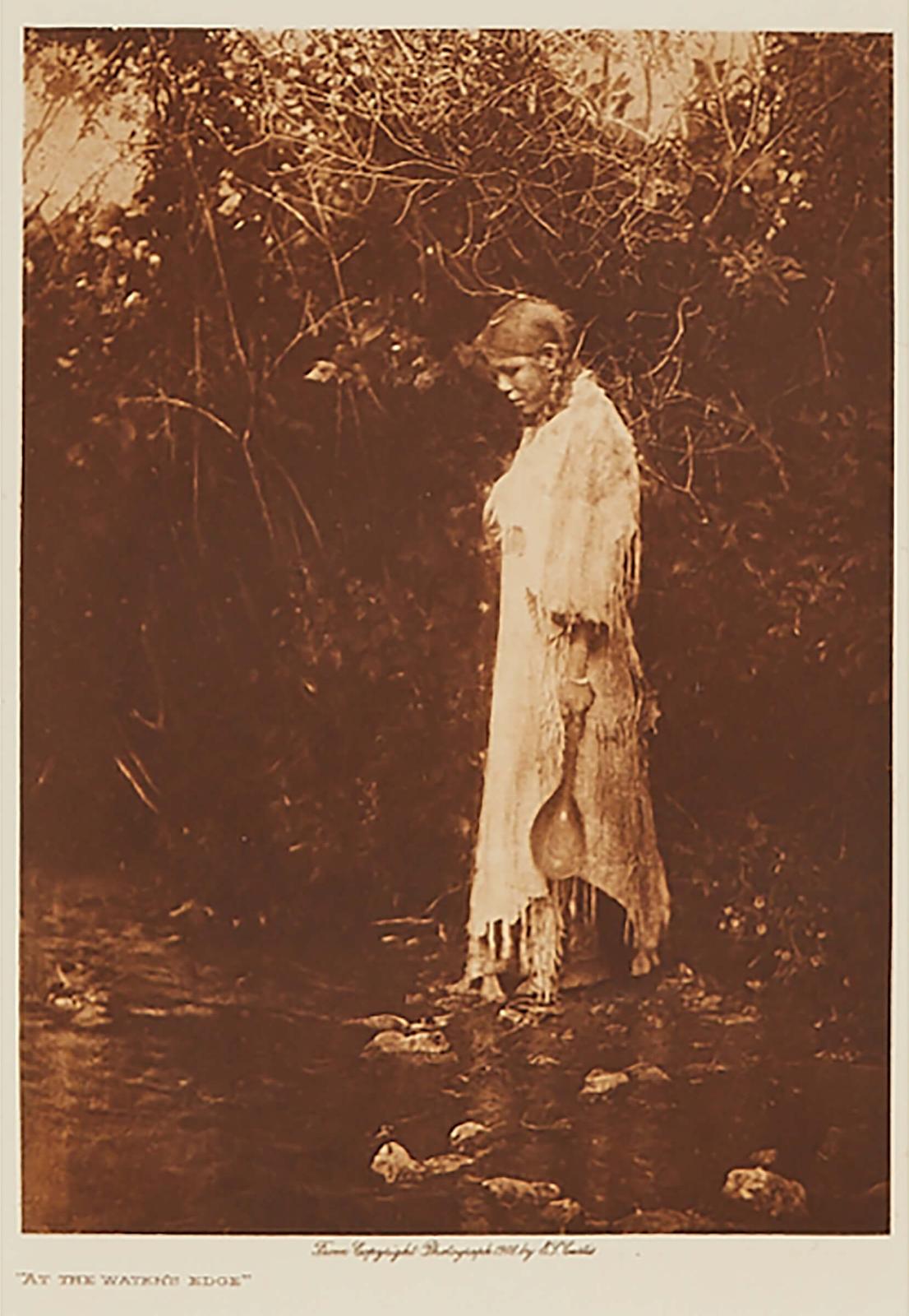 Edward Sherrif Curtis (1868-1952) - At The Water's Edge; Slow Bull's Wife; Kills In Timber - Ogalala